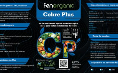 Cobre Plus, el nuevo producto de Fenorganic para tratar deficiencias de este micronutriente